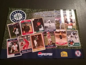 Vintage Seattle Mariners 90er Little League Poster Pepsi QFC Ichiro 19x26 - Bild 1 von 8