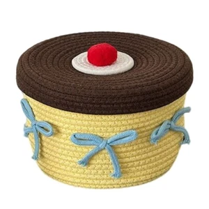 Multipurpose Sturdy Cotton Storage Box with Lid for Children s Room and More - Picture 1 of 8