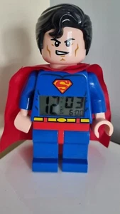 Lego Superman DC Alarm Clock Minifigure Design Digital Display - Picture 1 of 7