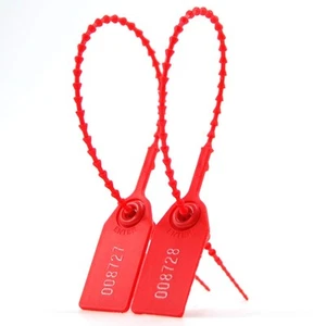 100 Plastic Tamper Seals, Numbered Zip Ties for Fire Extinguisher Pull Tite S... - Picture 1 of 7
