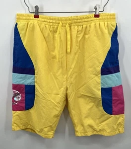 Pink + Dolphin Drawstring Casual Colorful Nylon Shorts Men's Size 3XL - Picture 1 of 10