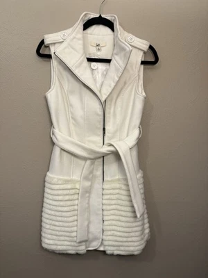 NEW YA Los Angeles Womens Longline Faux Fur Zipper Vest Women's Small - Image 1 of 4