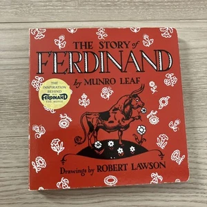 The Story of Ferdinand Board Book by Munro Leaf FlowerLoving Bull Good COND - Picture 1 of 5