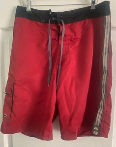 Quiksilver Mens Red And Grey Shorts REF00012 - Picture 1 of 2