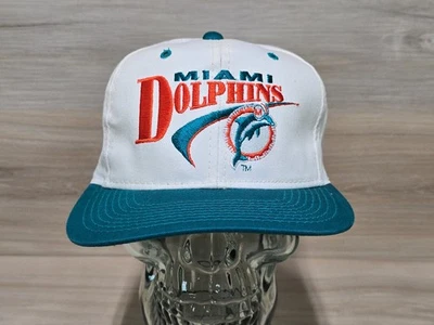 De colección Años 90 Drew Pearson Miami Dolphins Retro Snapback Gorra Gorra Nueva Foto 1 de 4