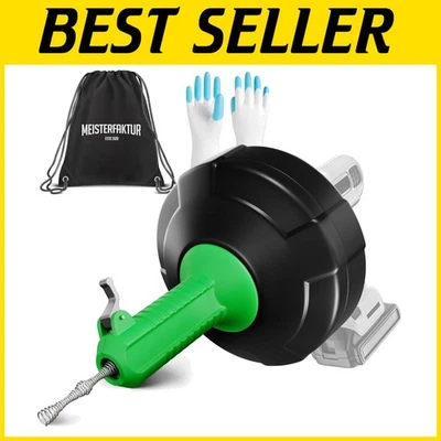 Eco-Friendly 50 FT Drain Auger with Gloves – Unblock Pipes in Under 8 Minutes - Image 1 of 4
