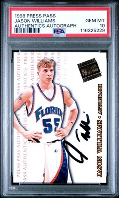 Press Pass Authentics Jason Williams 1998 autógrafo PSA como nuevo 10 Foto 1 de 4