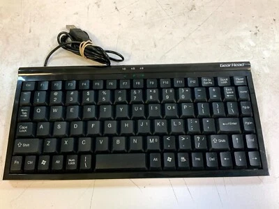 Gear Head KB1700U Mini Windows Keyboard Black Wired USB QWERTY Standard (H1E*) - Image 1 of 4