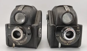 Ross Ensign FUL-VUE Box Camerasx2 Joblot Shutter work Read listing - Picture 1 of 8