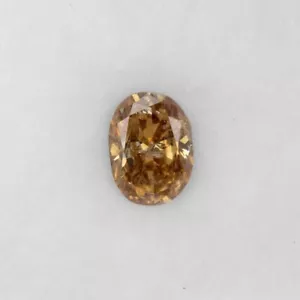 IGEC Certified 0.29cts Brown Oval Natural Loose Diamond - Picture 1 of 2