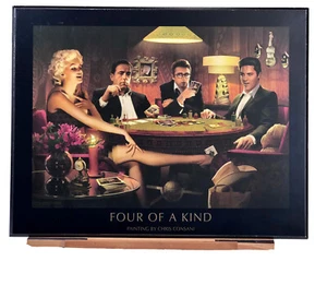 FOUR OF A KIND Painting By Chris Consani 11x14 Plak-it Hollywood Wall Art. - Picture 1 of 13