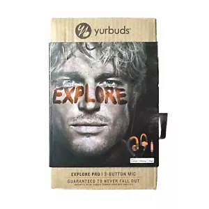 Yurbuds Explore Pro Sport hinter dem Ohr Kopfhörer 3-Tasten Mikro orange & grau - NEU - Bild 1 von 6