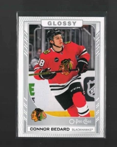 Connor Bedard RC 2023-24 O Pee Chee Brillante #R-47 Chicago Blackhawks - Imagen 1 de 4