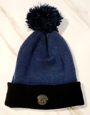 Buffalo David Bitton Youth Boy's  Blue/Black Cuffed Pom Knit Winter Beanie Hat