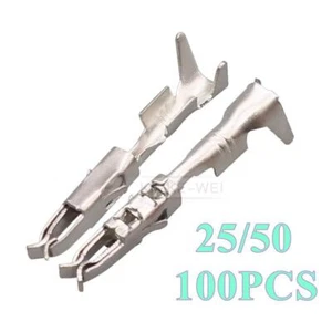 TE AMP Micro Timer 2 Crimp Female Socket Pin Terminals Contact 964261-2,24-20AWG - Picture 1 of 2