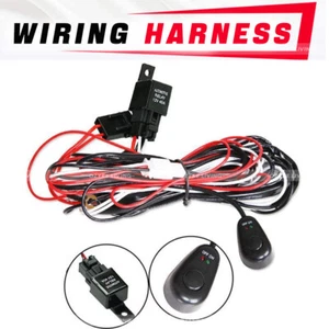 For OffRoad Light LED Light Bar 8FT Wiring Harness with Switch & Relay 18AWG - Picture 1 of 9