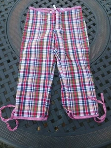 Abercrombie Kids ~ Girls Plaid Slim Pants ~ Cropped ~ Size 12 - Picture 1 of 6