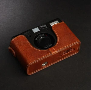 Contax T3 Half Case Echt Leder Kamera Schutzhülle Retro Cover TP Handmade  - Bild 1 von 17
