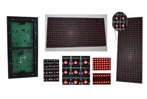 TECHTONGDA Red P10 LED Display Board Module 16x32cm (6.3inX12.6in) New - Picture 1 of 12