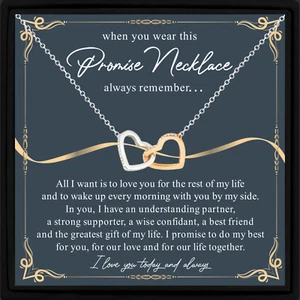 Promise Necklace for Her Promise Necklace for Girlfriend Promise for Wife Gift - Picture 1 of 9