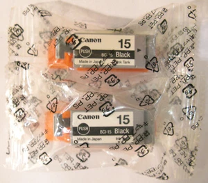 Canon BCI-15 Original Patrone Schwarz. Doppelpack. Neu & Versiegelt. - Bild 1 von 1