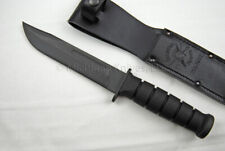 Spartan Blades Ka-Bar Style Knife - CPM Magnacut SS w/ DLC coating & Blk Leather