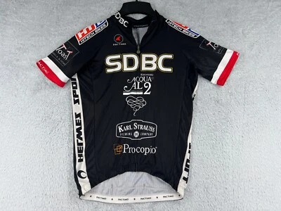 Camiseta deportiva de ciclismo Pactimo para adultos mediana negra cremallera completa bolsillo de poliéster SDBC Foto 1 de 4