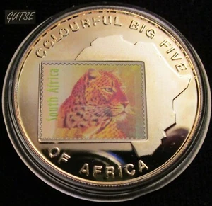 UGANDA, 1000 CHELINES 2001, LEOPARDO, PRUEBA. - Imagen 1 de 2