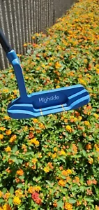 Highside Buckets Blue Orange White Stainless Steel Putter Milled Graphite S 34" - Picture 1 of 11