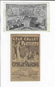 2 Italian Advertising Postcards A Glimpse at Nightlife in Florence & Triest - Picture 1 of 2