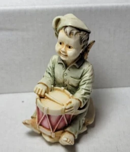 Harmony Kingdom Antique Bon Bon Box Figurine Angetique Drummer Boy Monkey Marble - Picture 1 of 5