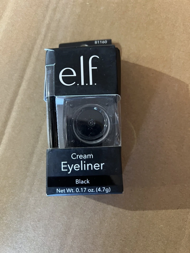 e.l.f. Cream Eyeliner, Water-Resistant Smudge-Proof, Black, 0.17 Oz ELF - NEW  - Image 1 of 1
