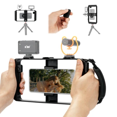 SmartPhone Film Making Vlogging Kit Video Camera U Rig Stabilizer Cage fr iPhone - Image 1 of 4