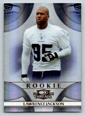 2008 Donruss Threads #206 Lawrence Jackson RC 999 (ref 196657) - Image 1 of 2