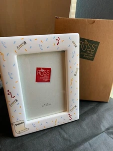 Brand New Russ Diploma/Graduation Porcelain Picture Frame Holds 4"x6" Photo - Picture 1 of 7