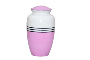 Urna de cremación rosa para cenizas humanas funeral tamaño adulto conmemorativo 200 lb bolsa de terciopelo - Imagen 1 de 3