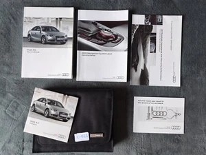 GENUINE AUDI A4 SALOON HANDBOOK OWNERS MANUAL WALLET 2007-2011 PACK C-611 - Picture 1 of 4