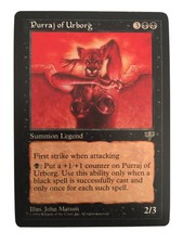 Magic the gathering ~ MTG ~ 1x Purraj of Urborg ~ Mirage ~ M/NM