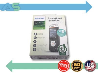 Philips Voice Tracer DVT2810 Digital Recorder 8GB built in Memory Rechargable - Image 1 of 4