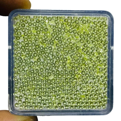 VVS 500 Stück Natürlich Peridot 1.8mm Rund Schliff Top Qualität Unbehandelt - Bild 1 von 4