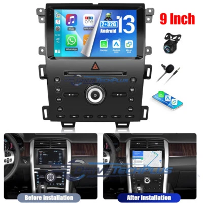 Car Stereo Radio Android 13  Carplay GPS Navi WIFI For Ford Edge 2010-2015 Foto 1 de 4