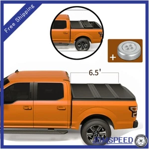 6.5ft 6.6ft Tri-Fold Hard Tonneau Cover For 2004-2014 Ford F-150 F150 Truck Bed - Picture 1 of 12