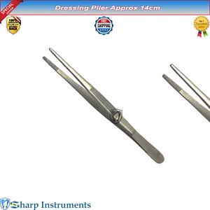 Thumb Dressing Forceps 14cm Grasping Tweezer Surgical Veterinary Instruments CE - Picture 1 of 2