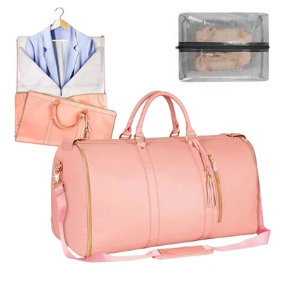 Garment Duffle Bags for Travel, Convertible Cloth Luxe Mega Bag with Shoe Pou... - Image 1 of 4