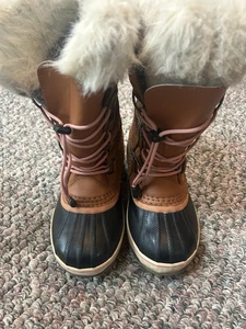 Sorel Joan Of Arctic Botas Impermeables Marrón Niña’s Talla 2 - Imagen 1 de 16