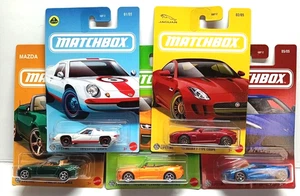 MATCHBOX SPORTS CAR SERIES CAMARO MAZDA CORVETTE JAGUAR LOTUS FULL SET 5 PC LOT - Picture 1 of 8