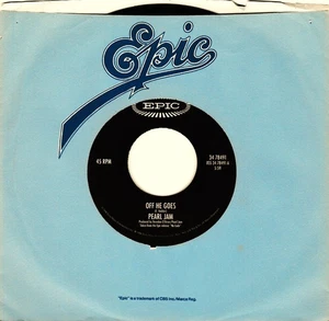 PEARL JAM   OFF HE GOES    1996 45 WITH FACTORY SLEEVE      EDDIE VEDDER - Picture 1 of 1