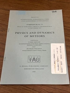 Physics & Dynamics Meteors IAU UAI SAIC Document 1968 Rare HTF NASA - Picture 1 of 7