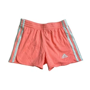Adidas Girls Pink with White Side Stripes Running Shorts Size 6 - Picture 1 of 4