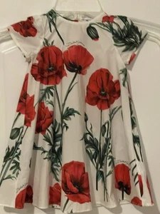 NWT Dolce & Gabbana Toddler Girls Poppy Dress With Bloomers 12/18 Months - Picture 1 of 23